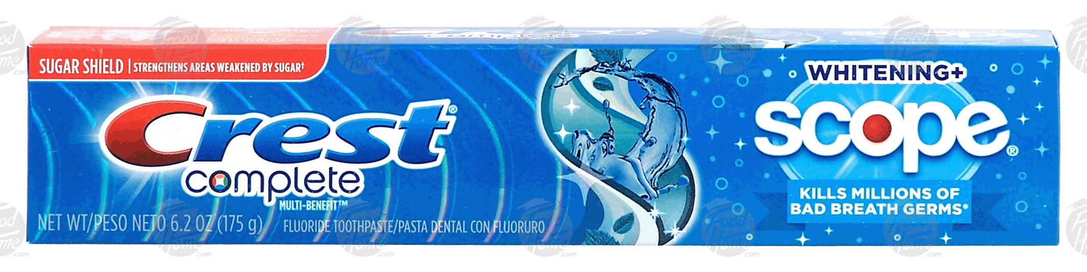 Crest&nbsp;&nbsp;fluoride anticavity toothpaste, whitening plus scope cool peppermint flavor Full-Size Picture